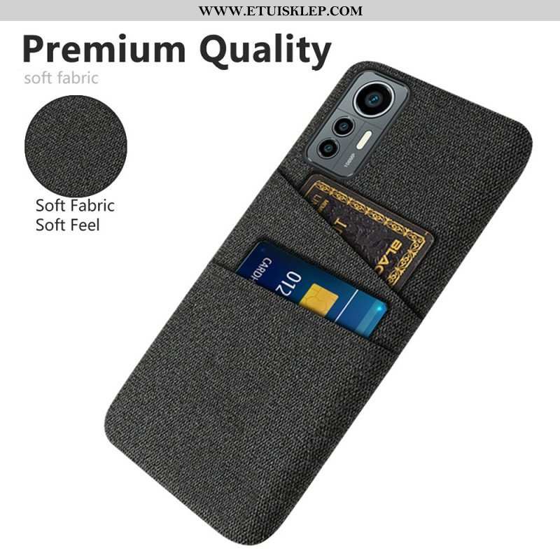 Etui do Xiaomi 12 Lite Tkanina Na Karty